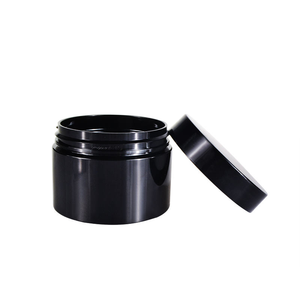 Bocaux en plastique PET noir de haute qualité avec couvercle en aluminium perforé 30ml-500ml, bouchon à vis, impression sérigraphique pour lotion cosmétique - STELLAR - Product Image 2
