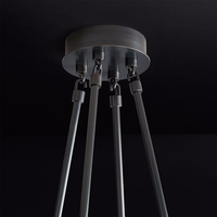 Vente directe d'usine, luminaire suspendu en cristal et cuivre LED de style américain moderne et luxueux, personnalisable, pour la maison, la salle à manger, l'hôtel, le bar, le hall