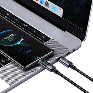 USams 2024 xu hướng sj671 pd100w Loại C để C thời gian thực sạc điện hiển thị kỹ thuật số Cáp USB C nhanh chóng sạc cáp - Product Image 3