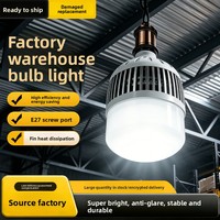 Ampoule LED haute puissance à économie d'énergie en aluminium, qualité industrielle, ultra-lumineuse, culot E27, projecteur pour éclairage d'usine et d'entrepôt