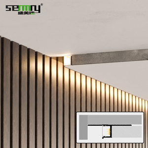 Offre Spéciale haute qualité hôtel métal Base plaque Led plinthe ombre <span class=keywords><strong>Gap</strong></span> mur coin ligne caché modèle revêtement de sol accessoires - Product Image 6