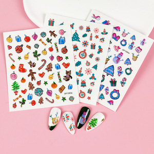 Adesivi <span class=keywords><strong>NailArt</strong></span> per fare la decorazione di bellezza delle unghie adesivi per unghie dei cartoni animati adesivi per unghie di buon natale - Product Image 2