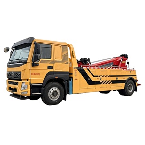 <span class=keywords><strong>Camion</strong></span> de dépannage lourd Sinotruk Howo 16T avec grue intégrée et deux treuils pour le sauvetage d'urgence et le dépannage routier - Product Image 1