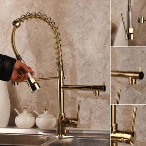 <span class=keywords><strong>Robinet</strong></span> de <span class=keywords><strong>Cuisine</strong></span> Ménager Moderne Simple et au Design Innovant en Laiton <span class=keywords><strong>Doré</strong></span> à Bec Unique Monotrou pour Eau Chaude et Froide - Product Image 4