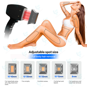 2025 Регулируемый точечный Размер ледяной Титан 3 длины волны 755 808 1064 диодный лазер для удаления волос для использования в спа - Product Image 3