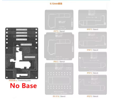 0.08/0.10/0.12mm Amaoe Motherboard Middle Layer Reballing Stencil Platform for iPhone X XS 11 12 13 14 15 16 17  17 PRO 17PM