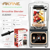 Mixeur Smoothie AKANE A.82901 800W, Mixeur Haute Vitesse, Bol de Mélange 2L, 18000 tr/min, 6 Lames pour Broyer la Glace et Mélanger, Appareil de Cuisine