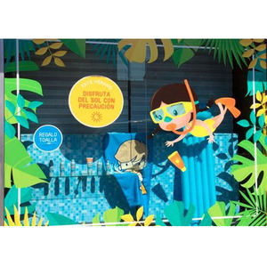 Dán Cửa Sổ In Kỹ Thuật Số Logo Không Có Keo Bám Vinyl Kính Cửa Sổ Dán Cho Cửa Hàng Văn Phòng - Product Image 6