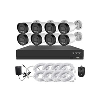 Sistem Keamanan CCTV Rumah 5MP 4CH 8CH Kamera IP Mendukung Sistem Kamera CCTV NVR Poe 8 Saluran