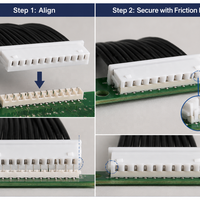 Câble assemblé sur mesure Molex 51047 PicoBlade 1,25 mm en cuivre étamé isolé PVC, OEM