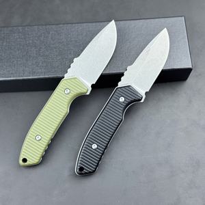 Nuevo <span class=keywords><strong>Nooe</strong></span> 20cm 3 años de garantía Camping pesca emergencia al aire libre multifuncional alta dureza táctico cuchillo recto G10 DIY - Product Image 3