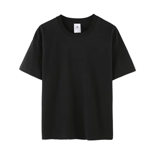 Camiseta de algodón peinado de color liso, transpirable, de corte holgado, informal, de manga corta, blanca, para uniforme de clase, fiestas y actividades, al por mayor. - Product Image 6