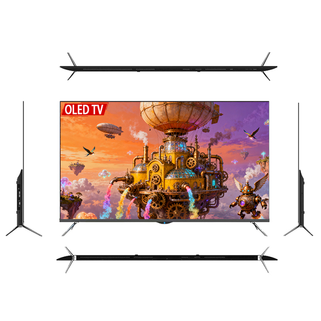 2025 New Design 85 Inch OLED Smart TV Dolby Audio Frameless HDR Luxury Home Theater LED Backlight Black Voice-Controlled OLED TV