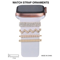 Nouveaux accessoires de bracelet de montre tendance pour Apple Watch, anneau décoratif pour montre