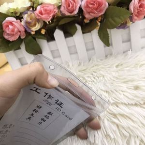 Vente directe d'usine, porte-carte d'identité en plastique souple transparent et imperméable, porte-badge - Product Image 6