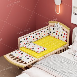 Claf Bebe bé bằng gỗ nôi cho trẻ sơ sinh với nhiều chức năng của con lắp ráp giường lớn với Rocking và cái nôi tính năng - Product Image 4