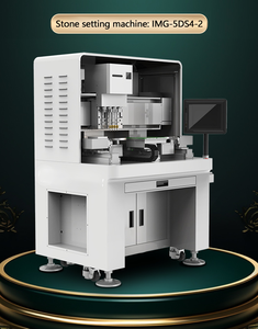 أدوات إعداد حجر المنضدة المزدوجة بأربعة رؤوس ، ماكينة الإعداد السريع لصنع المجوهرات ، آلة نقش هوائي - Product Image 4