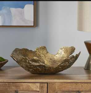 Bol en laiton personnalisé écologique fait à la main de vente chaude avec un bol de pièce maîtresse décoratif en laiton antique pour table de fête - Product Image 2