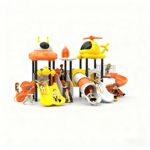 Équipement de terrain de jeu éducatif durable, structure <span class=keywords><strong>en</strong></span> acier galvanisé, toboggans <span class=keywords><strong>en</strong></span> plastique pour garderies, écoles maternelles et parcs communautaires - Product Image 2