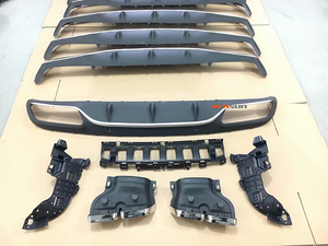 <span class=keywords><strong>W205</strong></span> <span class=keywords><strong>AMG</strong></span> C63 diffusore posteriore coupé con quattro tubi per Mercedes Benz 2015 2018 - Product Image 4