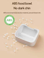 Distributeur de nourriture intelligent portable 3L avec écran LCD, design élégant, alimentation par batterie, enregistrement, distribution programmée, contrôle via application, en ABS, pour chiens et chats