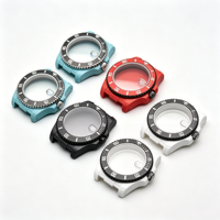 Boîtier de plongée personnalisable en fibre de carbone avec verre saphir pour mouvement NH35/NH36, montre 40 mm disponible en 6 couleurs