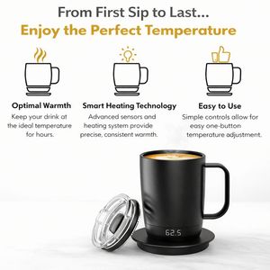 Taza de café de oro de 10 oz de UAE Gift Cafetire, Taza Mama Blanc, Tazas de café lisas, Tazas <span class=keywords><strong>Paris</strong></span> King, Corn To Go, Palo Alto, Blinkmax, Bix, Crockery - Product Image 5