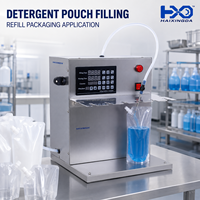 Machine de remplissage semi-automatique à tête unique pour sachets stand-up, facile à utiliser, en acier inoxydable, pour boissons en sachet préformé Doypack