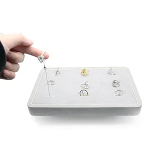 anti theft ring display box retractable security tether for jewelry