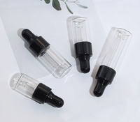 Emballage cosmétique 1ml 2ml 3ml 4ml 5ml Bouteille en verre pour huile essentielle et sérum avec surface givrée Mini flacon compte-gouttes en verre