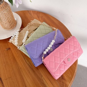 <span class=keywords><strong>Portafoglio</strong></span> Lungo da <span class=keywords><strong>Donna</strong></span> di Lusso con Motivo a Diamanti, Portacarte Designer, Borsa a Tracolla alla Moda per Telefono e Carte - Product Image 2