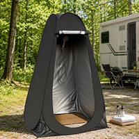 Cabine de toilette portable pliable, cabine de change pop-up, tente d'intimité, tente de douche de camping imperméable pour l'extérieur