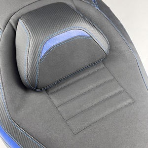 Siège de moto personnalisé en cuir bleu et noir au design nouveau et élégant pour un confort ultime pour Yamaha <span class=keywords><strong>Tmax</strong></span> 560 2022- - Product Image 6