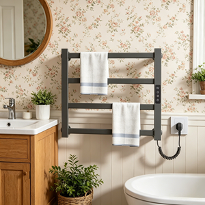 <span class=keywords><strong>Secador</strong></span> <span class=keywords><strong>de</strong></span> <span class=keywords><strong>Toallas</strong></span> Inteligente para Baño <span class=keywords><strong>de</strong></span> 150W, Calentamiento Rápido con Fibra <span class=keywords><strong>de</strong></span> Carbono, Compatible con Alexa/Google - Product Image 6