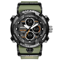 Jam Tangan SMAEL 8038 Pria Olahraga Quartz Analog Digital Tahan Air