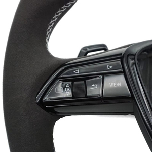 Volante di Lusso in Fibra di Carbonio Personalizzato con 3 Razze e Impugnatura da 35mm per <span class=keywords><strong>Audi</strong></span> A6 C8 RS7 S3 8V A5 B8 <span class=keywords><strong>TT</strong></span> - Product Image 3