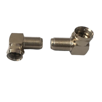 Adaptador de conector de ángulo hembra F macho a F conector de entrega rápida