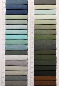 Tissu uni teint respirant et à séchage rapide de haute qualité 100 GSM, 65 % coton 35 % nylon, très léger, vente en gros - Product Image 4