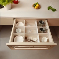Épaississement 4mm ABS réglable tiroir et garde-robe diviseur organisateur plastique Durable multifonction détachable diviseurs conseil bricolage