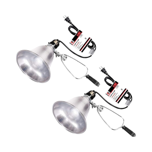 5.5 pouces aluminium réflecteur pince lampe lumière 60 watts E26 prise Design moderne 6 pieds 18/2 cordon SPT-2 1 paquet ampoule incluse - Product Image 1