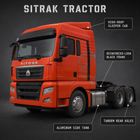 Promotion Spéciale : Tracteur Routier SITRAK 6X4, 10 Roues, Diesel, Conduite à Gauche/Droite, Euro 5, pour Logistique Longue Distance