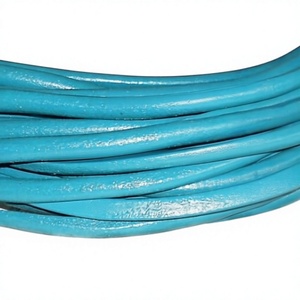 Hot Sale DIY Crafts High Quality Customizable 4mm <b>Leather</b> Cords Various Sizes Wholesale Price Jewelry Findings Components - Product Image 2