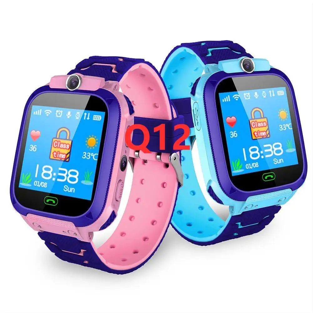 ร้อนขายติดตามเด็กนาฬิกาสมาร์ท Q12ด้วยเสียงแชท Setracker App Ip67กันน้ำว่ายน้ำเด็ก Smartwatch