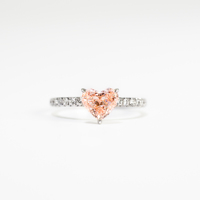 Bague en diamant de laboratoire DK Heart, provenant directement de l'usine, or 18 carats, certifiée IGI, pour mariages et cadeaux
