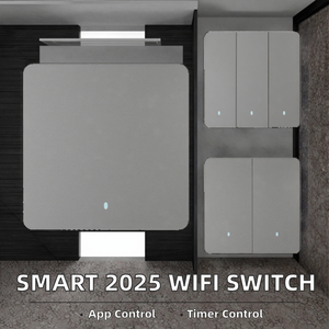 2025 Tuya สวิตช์ติดผนังอัจฉริยะ Wi-Fi Alexa & Google Assistant, ตัวจับเวลาไฟสำหรับบ้านอัจฉริยะใช้งานร่วมกันได้กับแถบควบคุมแอป - Product Image 3
