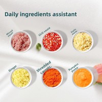 Aanpasbare multifunctionele plastic huishoudelijke knoflookpers, handmatige knoflookknijper, knoflookhakker, voor lente-uien, gember en meer
