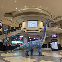 Costumes de dinosaures personnalisés, statue de Brachiosaurus robotisée pour exposition en extérieur, modèles animatroniques
