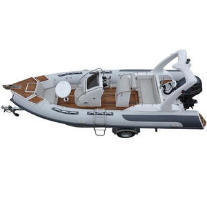 19 Feet 5.8m Rib 580 Inflatable Sport <b>Yacht</b> with Motor Set for Fishing and Outdoor Recreation - Product Image 3