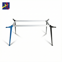 Pieds de table de bureau modernes en aluminium, structure de support chromée, réglage en hauteur, quincaillerie de bureau, mobilier de conférence pour hôtel