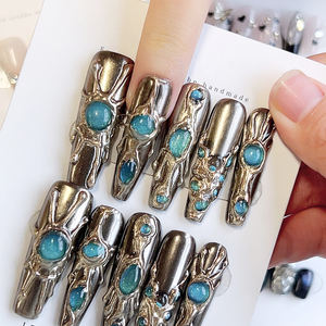 Uñas Postizas Reutilizables de Calidad Profesional, 10 Piezas - Uñas Postizas de Cobertura Completa, Larga Duración, Más de 4 Semanas - Product Image 4